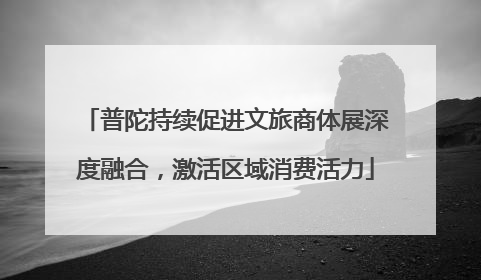 普陀持续促进文旅商体展深度融合，激活区域消费活力