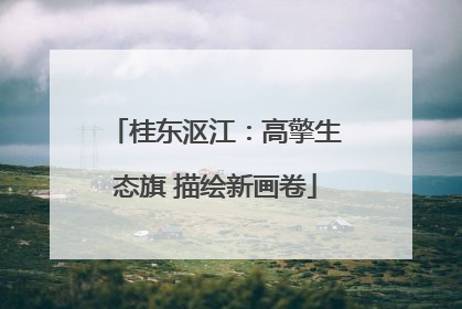 桂东沤江：高擎生态旗 描绘新画卷