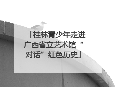 桂林青少年走进广西省立艺术馆“对话”红色历史