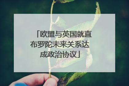 欧盟与英国就直布罗陀未来关系达成政治协议