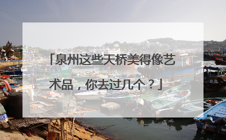 泉州这些天桥美得像艺术品，你去过几个？