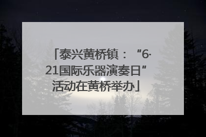 泰兴黄桥镇：“6·21国际乐器演奏日”活动在黄桥举办