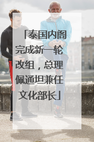 泰国内阁完成新一轮改组，总理佩通坦兼任文化部长