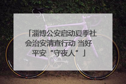 淄博公安启动夏季社会治安清查行动 当好平安“守夜人”