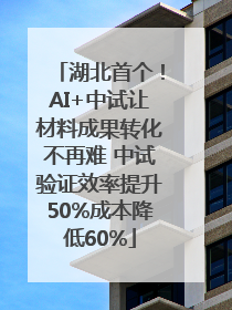 湖北首个！AI+中试让材料成果转化不再难 中试验证效率提升50%成本降低60%