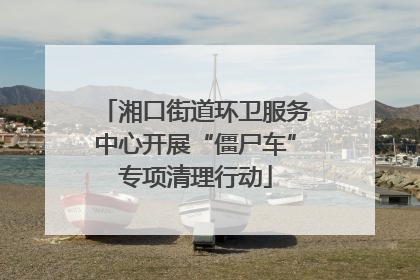 湘口街道环卫服务中心开展“僵尸车”专项清理行动