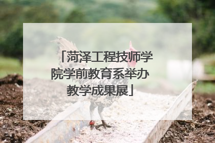 菏泽工程技师学院学前教育系举办教学成果展