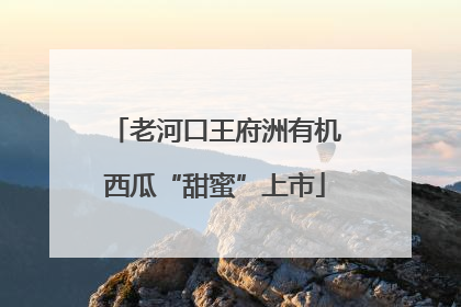 老河口王府洲有机西瓜“甜蜜”上市