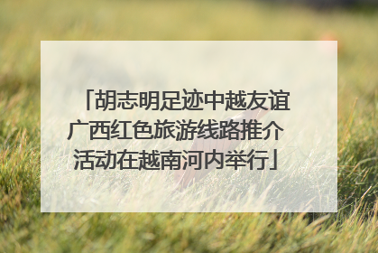 胡志明足迹中越友谊广西红色旅游线路推介活动在越南河内举行