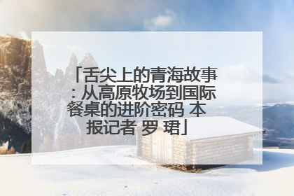 舌尖上的青海故事：从高原牧场到国际餐桌的进阶密码 本报记者 罗 珺