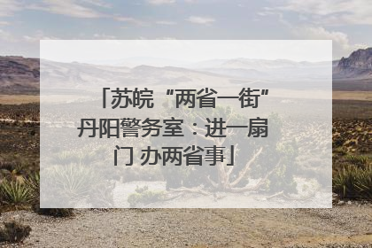 苏皖“两省一街”丹阳警务室：进一扇门 办两省事