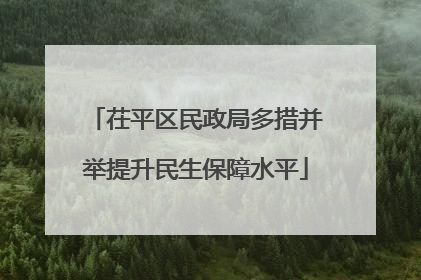 茌平区民政局多措并举提升民生保障水平