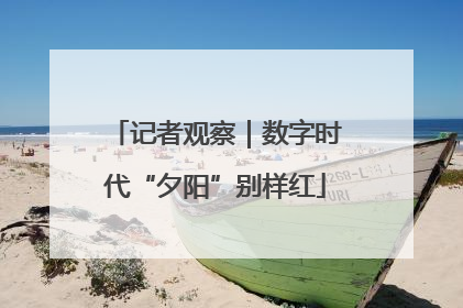 记者观察｜数字时代“夕阳”别样红