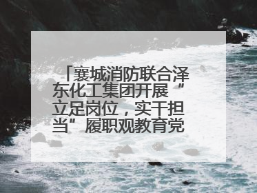 襄城消防联合泽东化工集团开展“立足岗位，实干担当”履职观教育党建联学活动