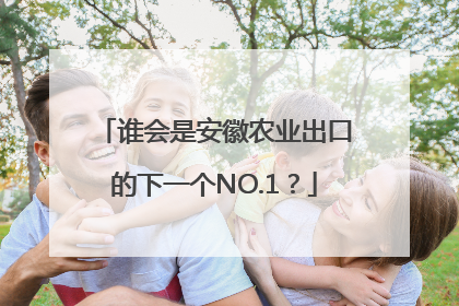 谁会是安徽农业出口的下一个NO.1？