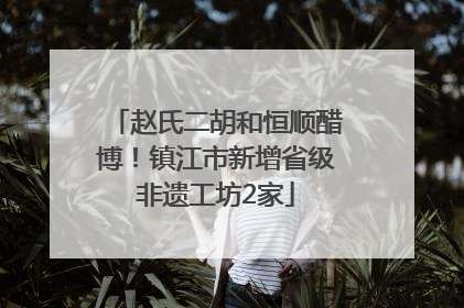 赵氏二胡和恒顺醋博！镇江市新增省级非遗工坊2家