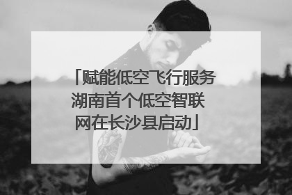 赋能低空飞行服务 湖南首个低空智联网在长沙县启动