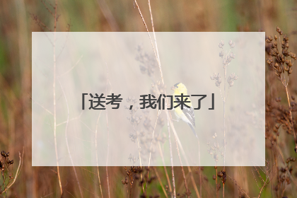 送考，我们来了