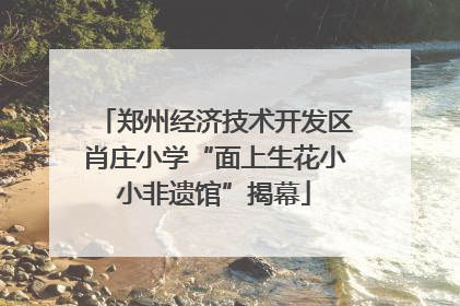 郑州经济技术开发区肖庄小学“面上生花小小非遗馆”揭幕