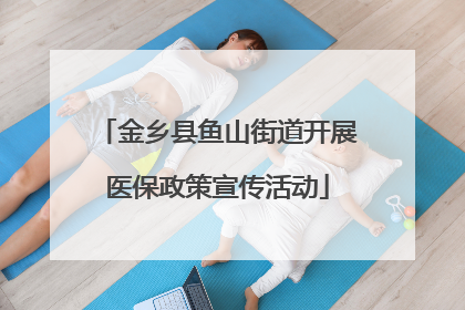 金乡县鱼山街道开展医保政策宣传活动