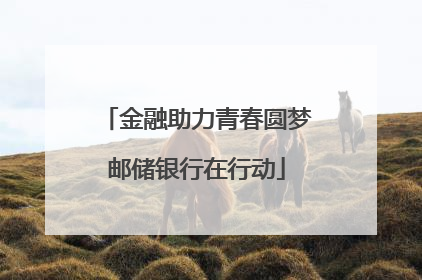 金融助力青春圆梦邮储银行在行动