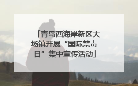 青岛西海岸新区大场镇开展“国际禁毒日”集中宣传活动