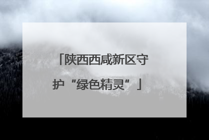 陕西西咸新区守护“绿色精灵”