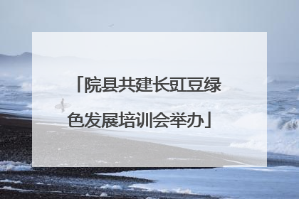 院县共建长豇豆绿色发展培训会举办