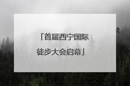 首届西宁国际徒步大会启幕