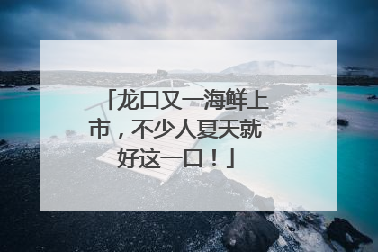 龙口又一海鲜上市，不少人夏天就好这一口！