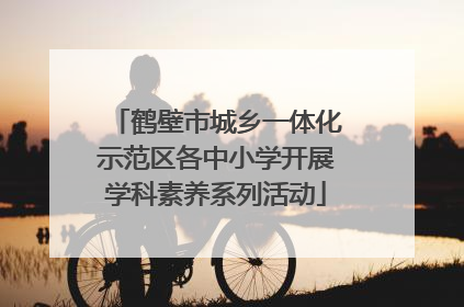 鹤壁市城乡一体化示范区各中小学开展学科素养系列活动