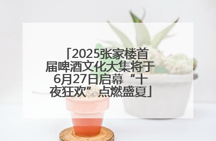 2025张家楼首届啤酒文化大集将于6月27日启幕“十夜狂欢”点燃盛夏