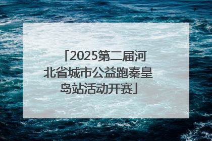 2025第二届河北省城市公益跑秦皇岛站活动开赛