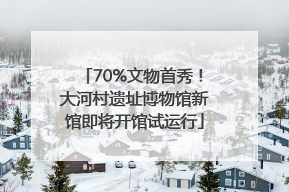 70%文物首秀！大河村遗址博物馆新馆即将开馆试运行