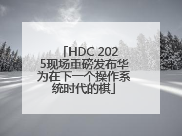 HDC 2025现场重磅发布华为在下一个操作系统时代的棋