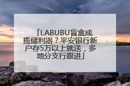 LABUBU盲盒成揽储利器？平安银行新户存5万以上就送，多地分支行跟进