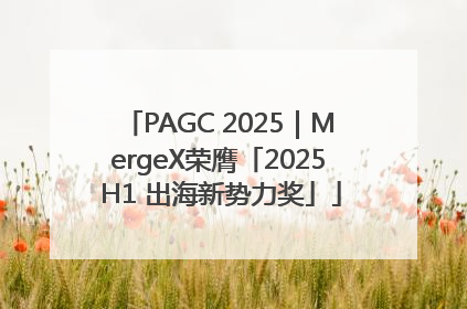 PAGC 2025｜MergeX荣膺「2025 H1 出海新势力奖」